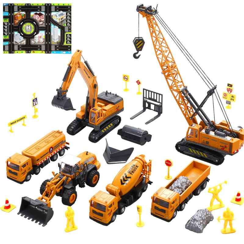 Cute Stone 建設車両 プラスチックセット 玩具安全基準合格 STマーク認証済み
