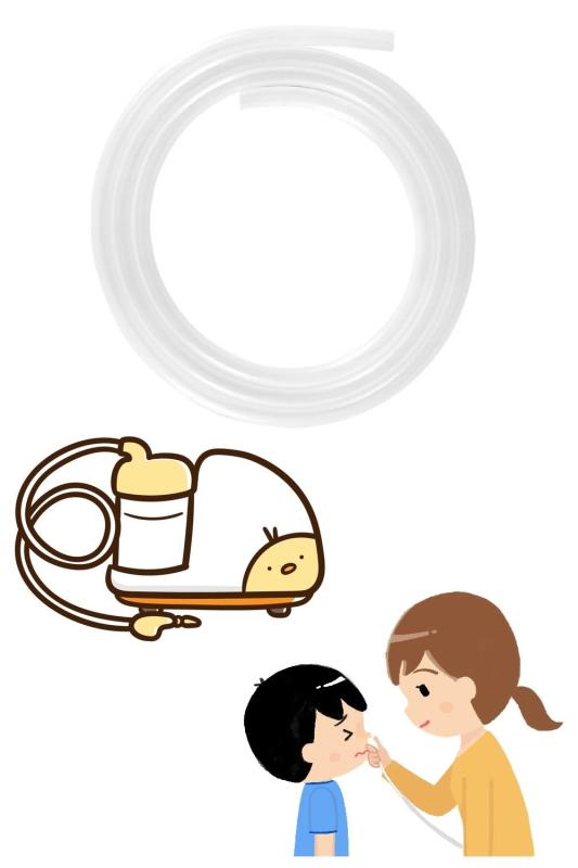 DearJapan 電動鼻水吸引器 シリコン チューブ 吸引 ホース ポット 部品 パーツ 長さ1m 内径7mm 外径10mm