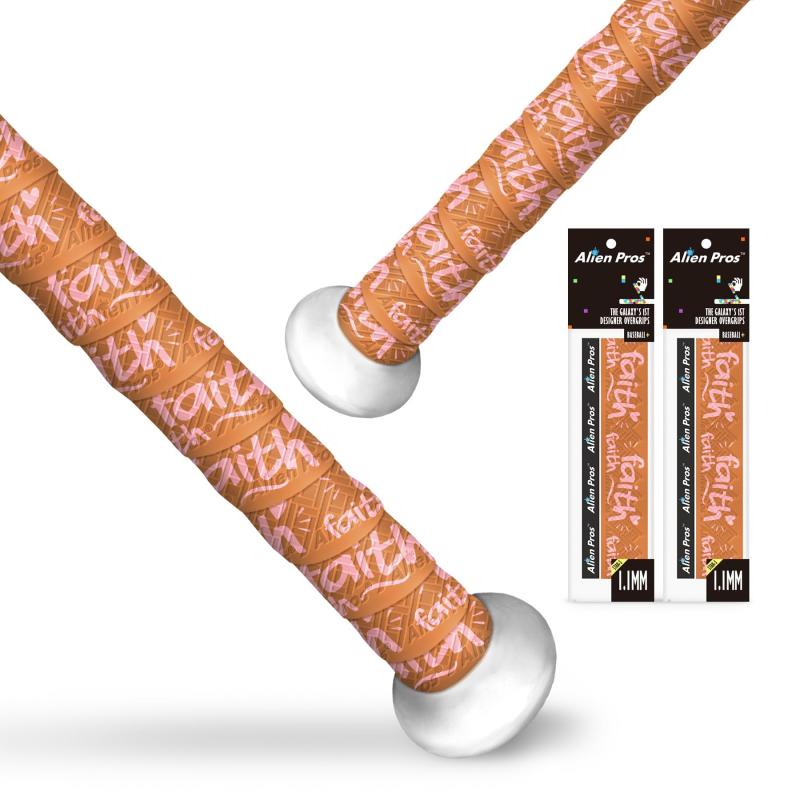 ALIEN PROS バットグリップテープ 野球用 1.1mm プレカットとプロ品質のバットテープ 壮大なホームランのためにバットを包む (2パック) 古い野球バットグリップの交換