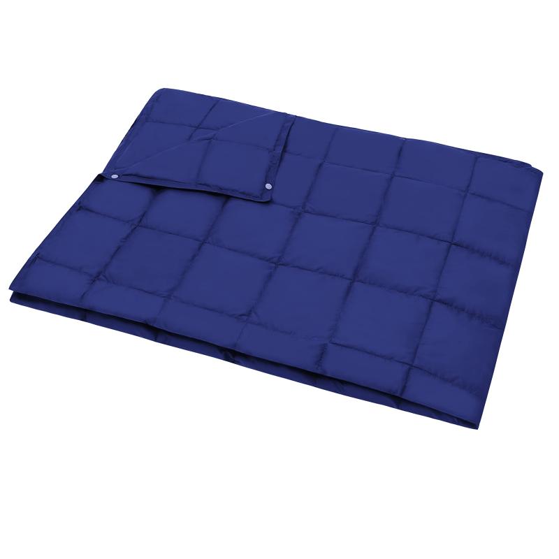 Rock Cloud ブランケット 収納袋一体 多功能 ダウン 毛布 ひざ掛け 175x135cm 防寒 掛け布団 超軽量 キャンプ コンパクト 暖かい 柔らかい 車中泊 テント 登山 アウトドア 旅行