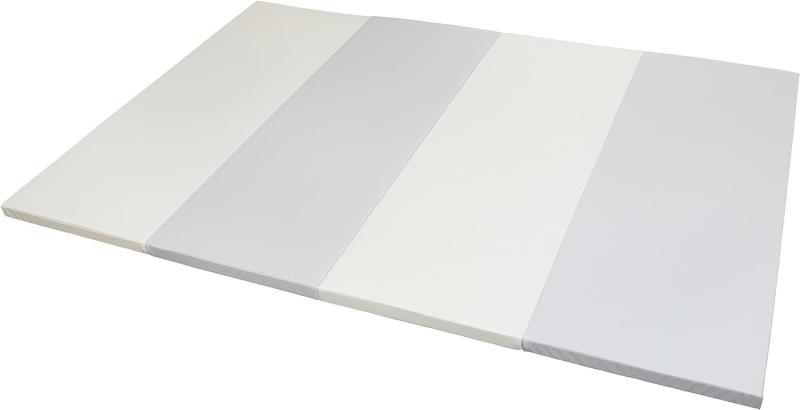 Caraz プレイマット【4cm厚さ・5サイズ】カラズプレイマット カラズマット 床暖房対 折りたたみ 赤ちゃん ベビーおしゃれ 厚手 防水ベビーマット 大判 ノンホルム 4段 出産祝い 防音 折り畳み