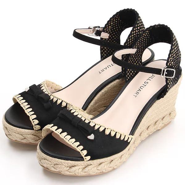 [ジルスチュアート シュー] エスパドリーユウェッジサンダル リボンモチーフジュートサンダル 6554 レディース