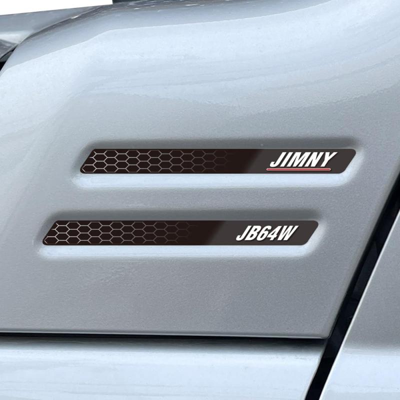 乐天商城 - ジムニー ダミーダクト メッシュ プリントタイプ ステッカー ジムニーシエラ ノマド シール 4枚セット 1台分 jimny JB64 JimnySIERRA JB74 NOMADE JC74 ダクト風 改造 光沢 防水 耐水 屋外