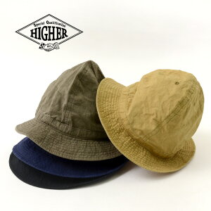 HIGHER（ハイヤー） 綿麻ウェザー マウンテンハット / コットン リネン / メンズ / レディース / 日本製 / COTTON LINEN MOUNTAIN HAT