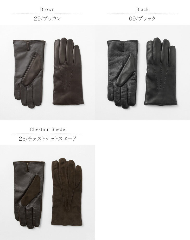 GLOVES(グローブス) 78SM スマートフォン ラムレザー グローブ / 本革手袋 / スマホ対応 / メンズ / イタリア製 / SMART PHONE LAMB GLOVES MENS / 78SM-M-1F 2