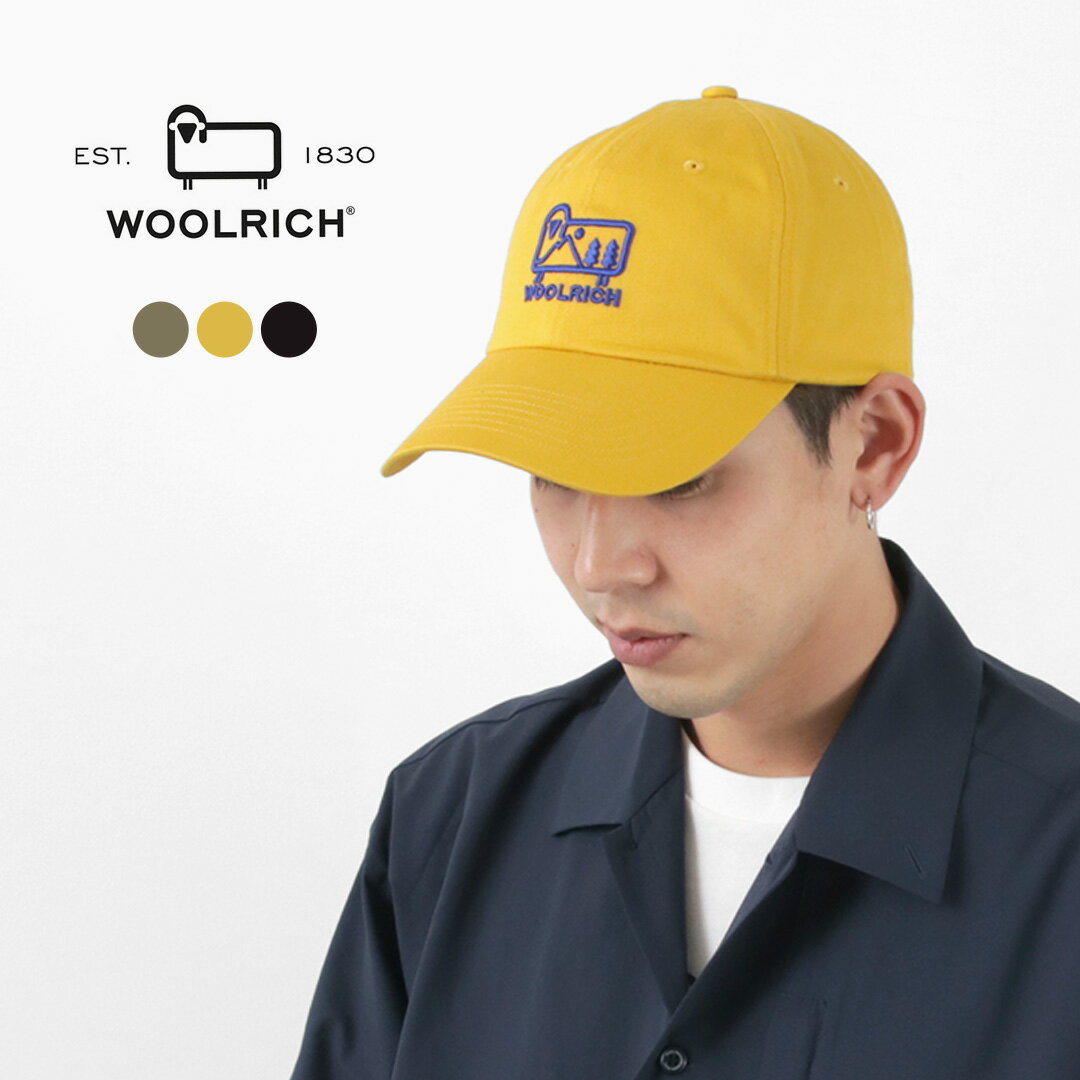 【50％OFF】WOOLRICH（ウールリッチ） コットンツイル ロゴキャップ / メンズ 帽子 ベースボールキャップ 刺繍 COTTON TWILL LOGO CAP..