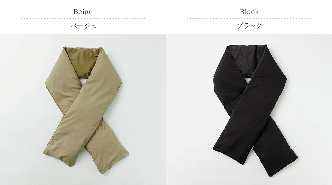 ROCOCO attractive clothingの【30％OFF】MIFFEW（ミフュー） リバーシブル ダウンマフラー / ロング 長め 日本製 メンズ レディース ユニセックス REVERSIBLE DOWN MUFFLER【セール】｜アングル2