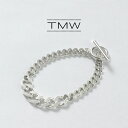TMW(トラディショナルモダンワークス) スターリングシルバー ケーブルチェーンブレスレット 喜平チェーンMix / メンズ シルバー925 19cm 20cm Sterling Silver Curve Chain Bracelet Figaro Chain