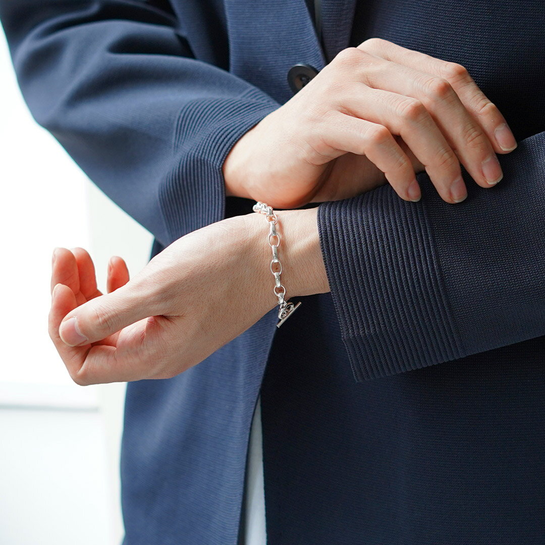 TMW（トラディショナルモダンワークス） スターリングシルバー ケーブルチェーンブレスレット / メンズ シルバー925 19cm 20cm Sterling Silver Cable Chain Bracelet