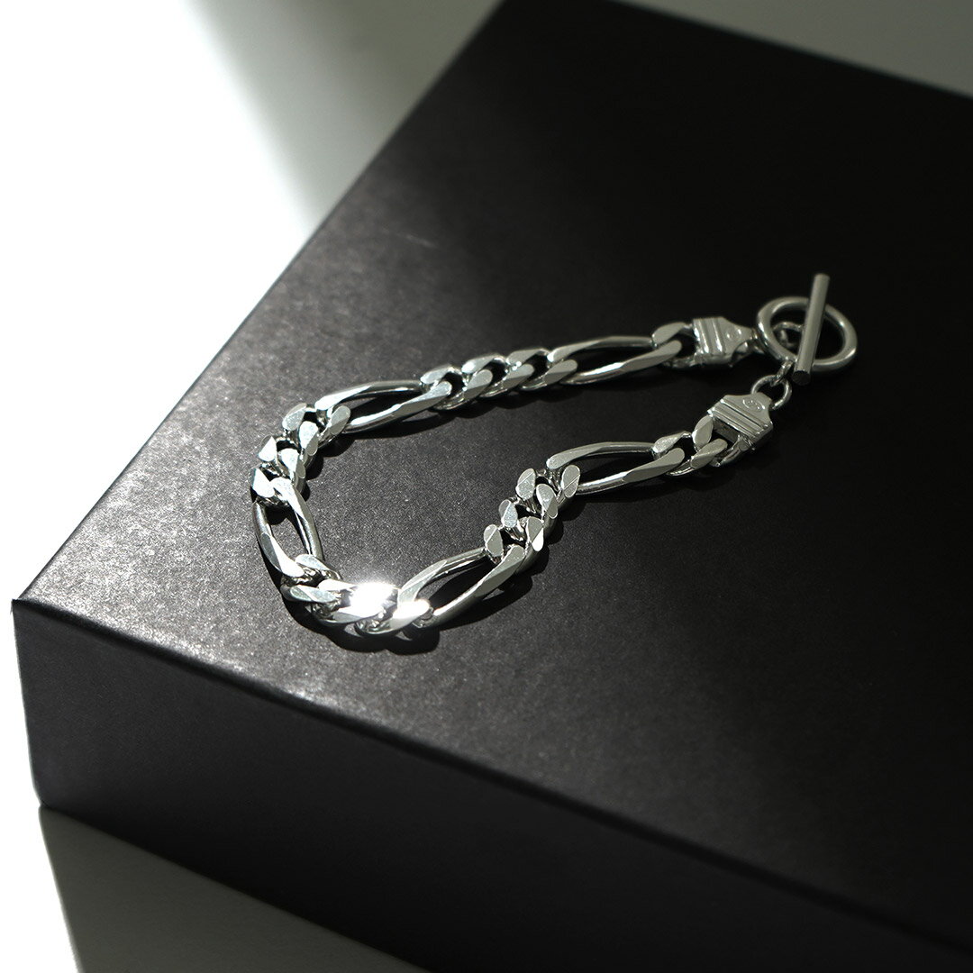 TMW（トラディショナルモダンワークス） スターリングシルバー フィガロチェーンブレスレット / メンズ シルバー925 19cm 21cm Sterling Silver Figaro Chain Bracelet