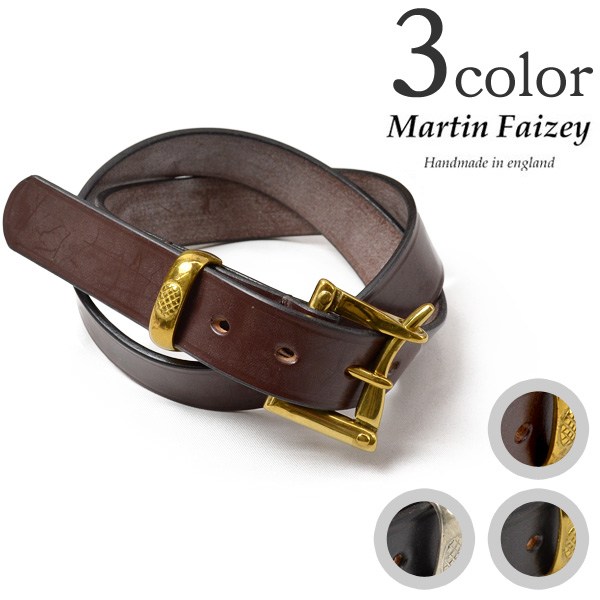 MARTIN FAIZEY (マーティンフェイジー） 1.25インチ（30mm）クイックリリースベルト レザーベルト / メンズ / 英国製 / 1.25 INCH QUICK RELEASE BELT