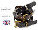 MARTIN FAIZEY (マーティンフェイジー） 1.25インチ（30mm）クイックリリースベルト レザーベルト / メンズ / 英国製 / 1.25 INCH QUICK RELEASE BELT