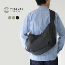 TIDEWAY(タイドウェイ) GRIZZLY クレセント ショルダーバッグ / メンズ レディース 撥水 斜めがけ 大容量 日本製 コーデュラナイロン ストラップ付き 保存袋付き