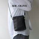 【8%OFFクーポン対象】MR.OLIVE(ミスターオリーブ) タイニー サコッシュ インパーマレザー / メンズ ショルダーバッグ 鞄 本革 撥水 ウォッシャブル 日本製 IMPERMA-LEATHER TINY SACOCHE