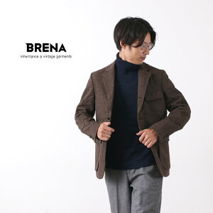BRENA（ブレナ） ヘリンボーン ツイード テーラード ハンティング ジャケット/ メンズ / 日本製 / HUNT/VINTAGE NEP H.B.TWEED