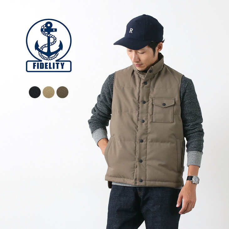 【GWも発送】【20％OFF】FIDELITY（フィデリティ） リバーシブル ダウンベスト / メンズ / アウター / REVERSIBLE DOWN VEST【セール】