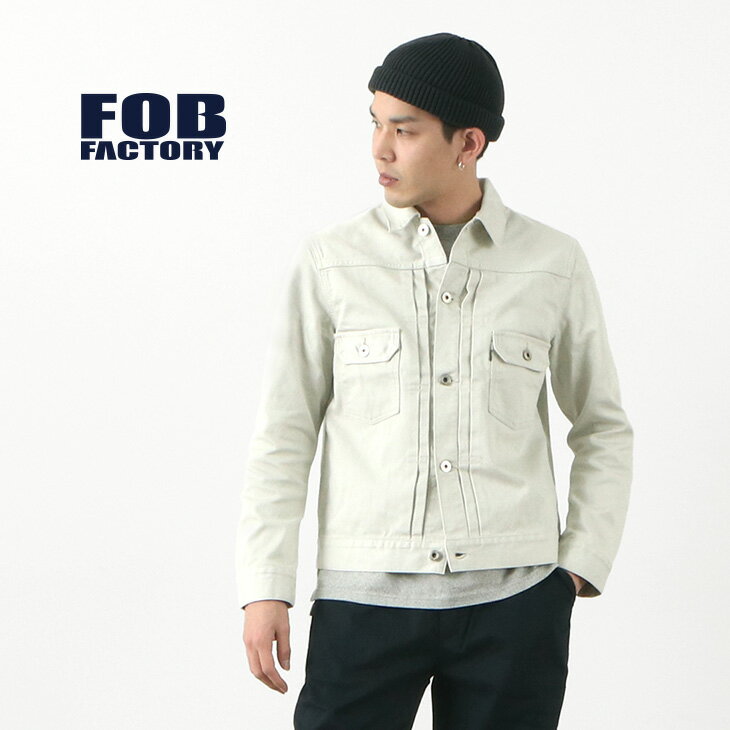 FOB FACTORY（FOBファクトリー） F2365 ピケ 2nd ジャケット / Gジャン / メンズ / ライトアウター / 綿 コットン / 日本製 / PIQUE 2nd JACKETのサムネイル