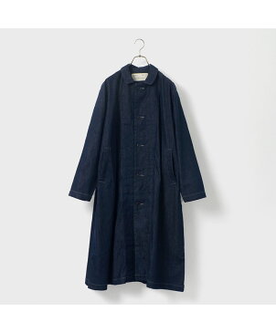 HARVESTY(ハーベスティ) 8oz ノンフェイド デニム オーバーコート / メンズ レディース / インディゴ / 色落ちしない / ロングコート ライトアウター / カジュアル / ライトオンス / 日本製 / A32101 / 8oz NON-FADE DENIM OVER COAT