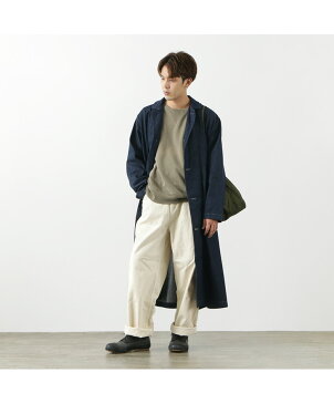 HARVESTY(ハーベスティ) 8oz ノンフェイド デニム オーバーコート / メンズ レディース / インディゴ / 色落ちしない / ロングコート ライトアウター / カジュアル / ライトオンス / 日本製 / A32101 / 8oz NON-FADE DENIM OVER COAT