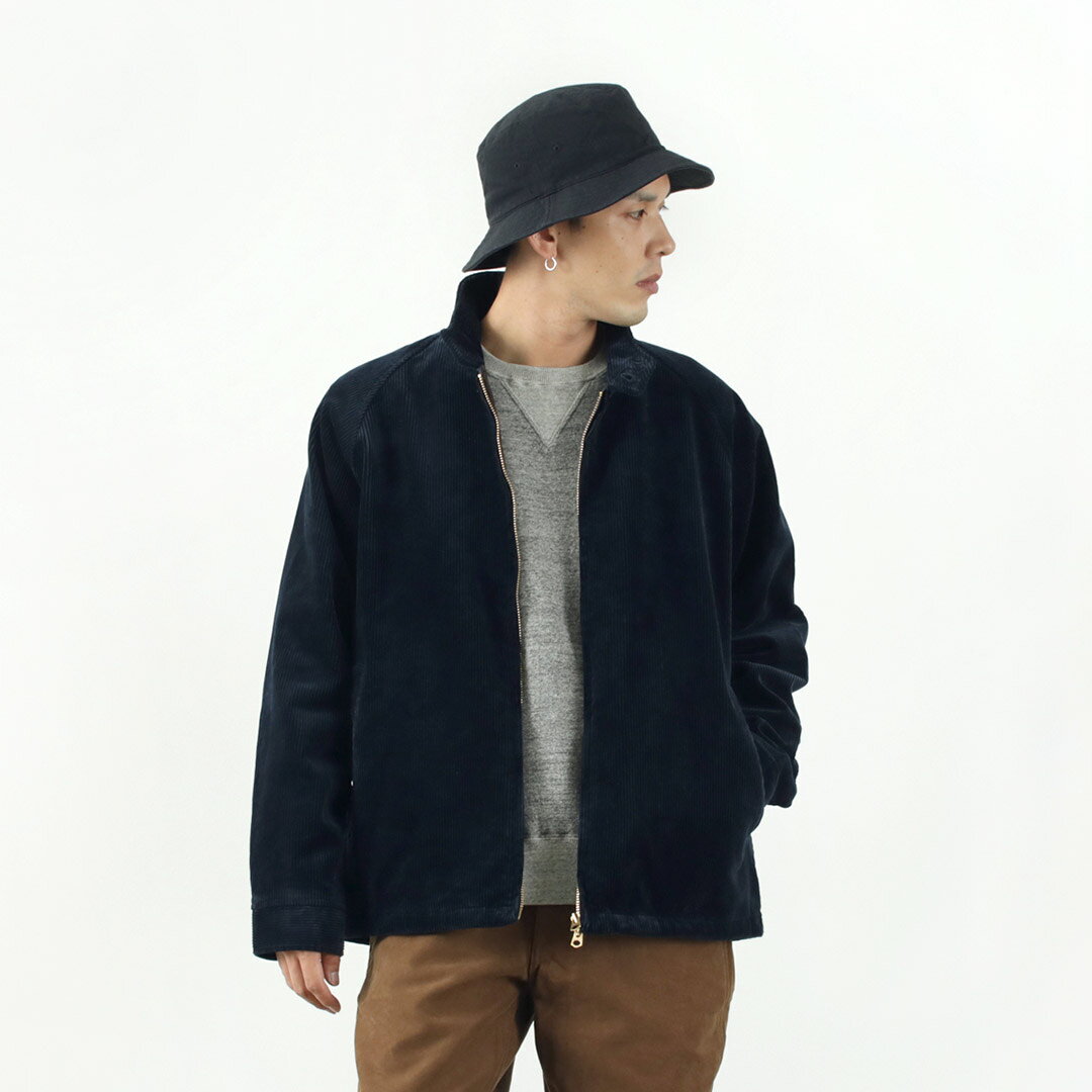 Corduroy Harrington Jacket F2429: Navy