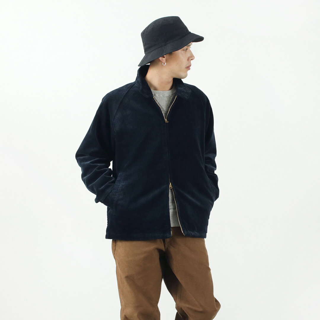 Corduroy Harrington Jacket F2429: Navy