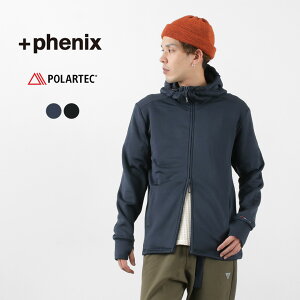 【30％OFF】＋phenix（プラスフェニックス） パワー ストレッチ ジップフーディー メンズ アウター POLARTEC ポーラテック トレッキング 登山 ミッドレイヤー POWER STRETCH ZIP HOODIE【セール】