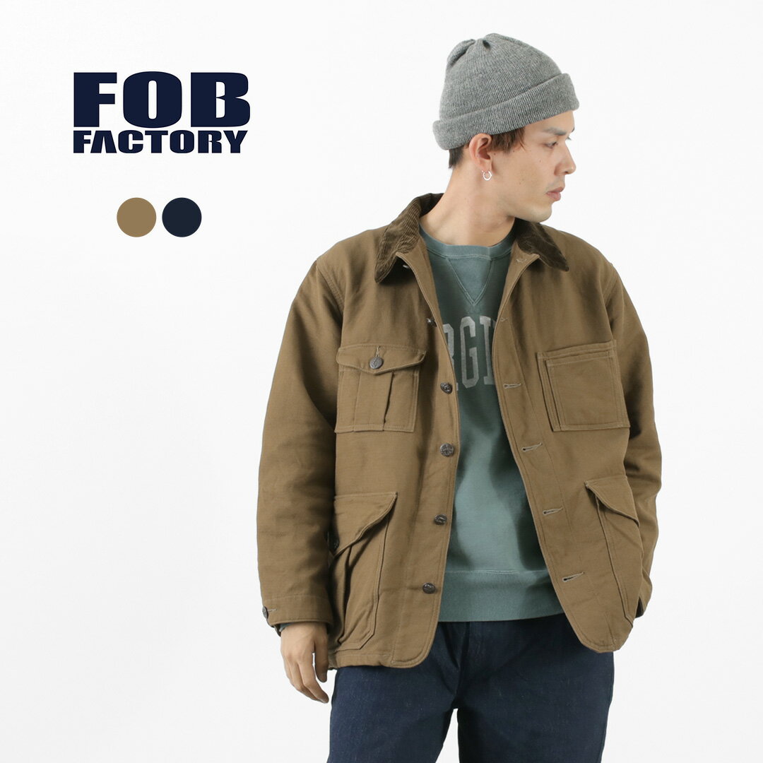 FOB FACTORY（FOBファクトリー） ハンティング ジャケット メンズ ライトアウター クラシック ゲームポケット 綿 日本製 HUNTING JACKETのサムネイル