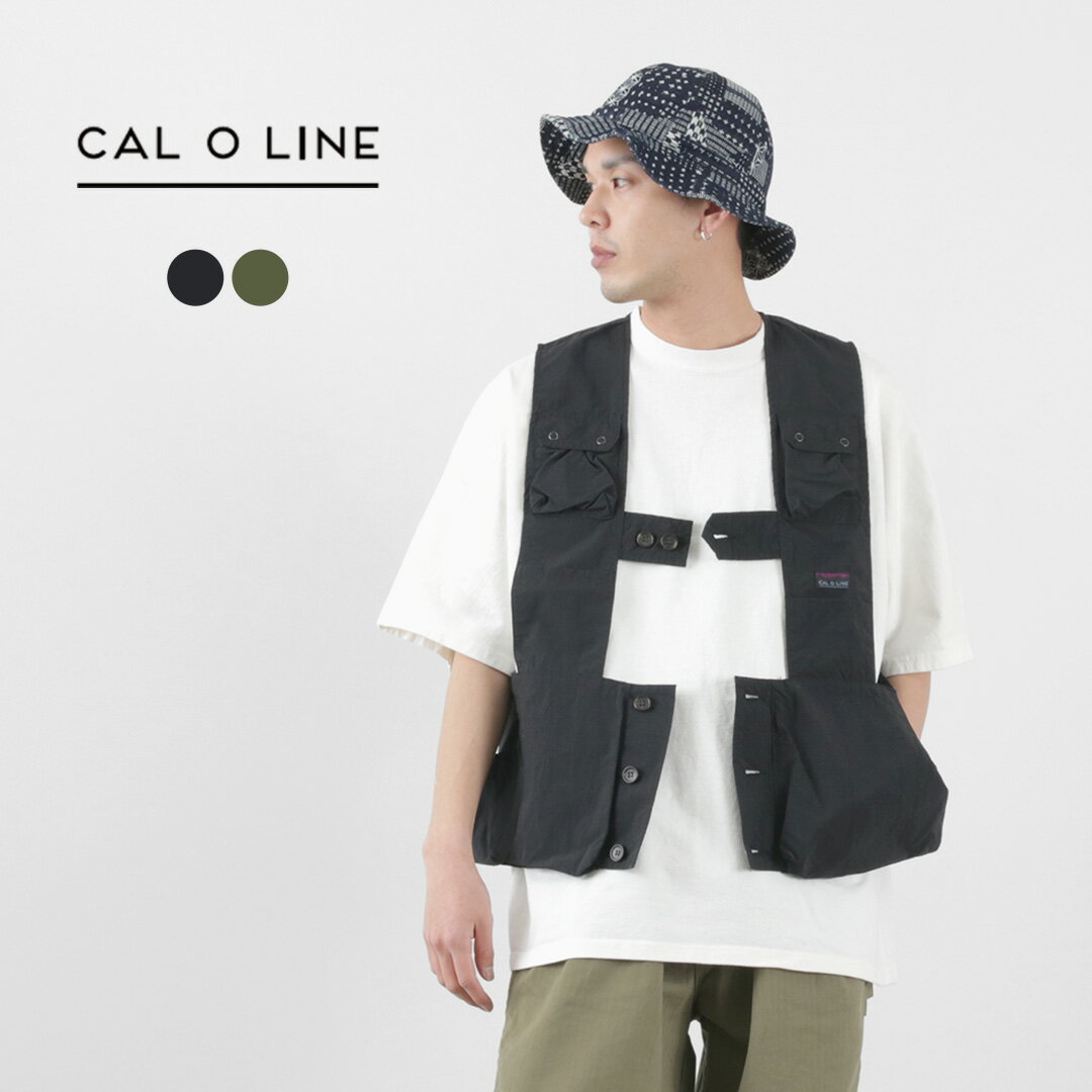 CAL O LINE（キャルオーライン） ユーティリティーベスト / メンズ アウター アウトドア 撥水 日本製 UTILITY VEST