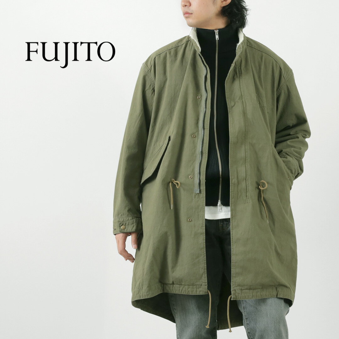 【スーパーSALE限定クーポン対象】FUJITO フジト モッズコート / メンズ アウター ミリタリー 日本製 Mods Coat