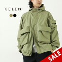 【50%OFF】KELEN(ケレン) ビッグポケット フーデッドジャケット / メンズ 長袖 綿 コットン ナイロン ライトアウター HYATT SNACK【セール】