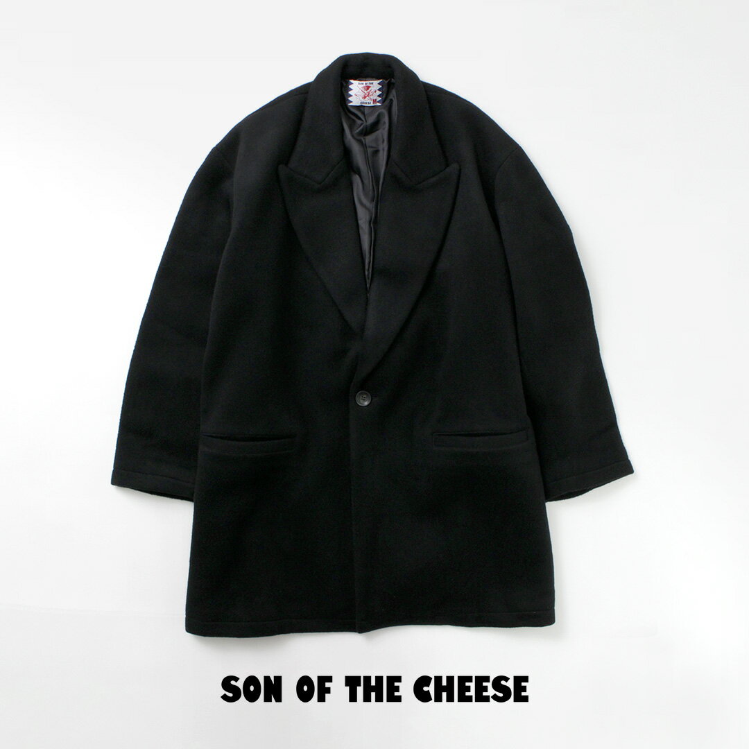 SON OF THE CHEESE サノバチーズ ウール オーバーコート / アウター メンズ ビーバー ジャコート ジャコット Wool Over Coat