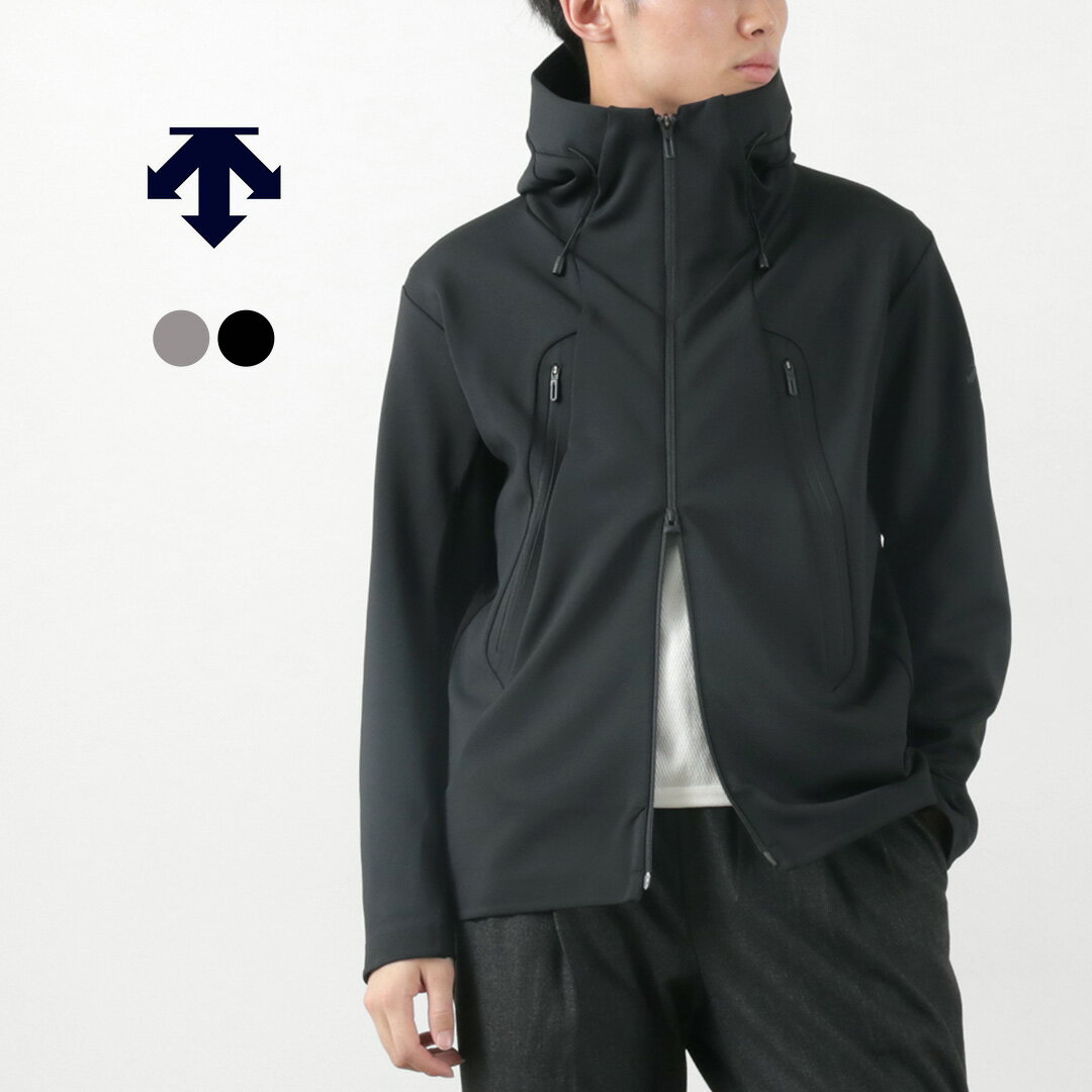 【スーパーSALE限定クーポン対象】DESCENTE / ALLTERRAIN（デサント / オルテライン） ソフトシェルジャケット クレアス エアー / 長袖 ライトアウター メンズ 軽量 ストレッチ UV遮蔽 アウトドア 24SSモデル SOFT SHELL JACKET CREAS AIR