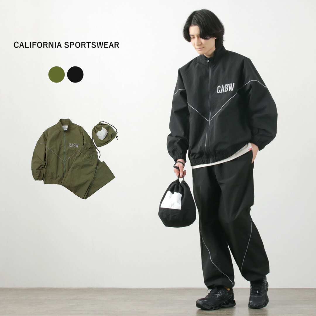 楽天ROCOCO attractive clothingCALIFORNIA SPORTSWEAR（カリフォルニア スポーツウェア） フィジカルトレーニング ユニフォーム セットアップ / 3点セット ブルゾン パンツ バッグ ポーチ 鞄 メンズ アウトドア レジャー Physical Training Uniform SET-UP with POUCH