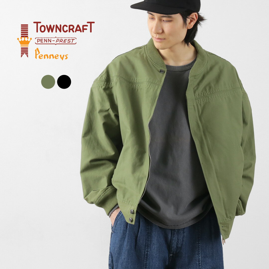 TOWN CRAFT（タウンクラフト） 60s ダービー スタイル ジャケット / トップス ブルゾン ライトアウター 羽織 メンズ derby styled jacket