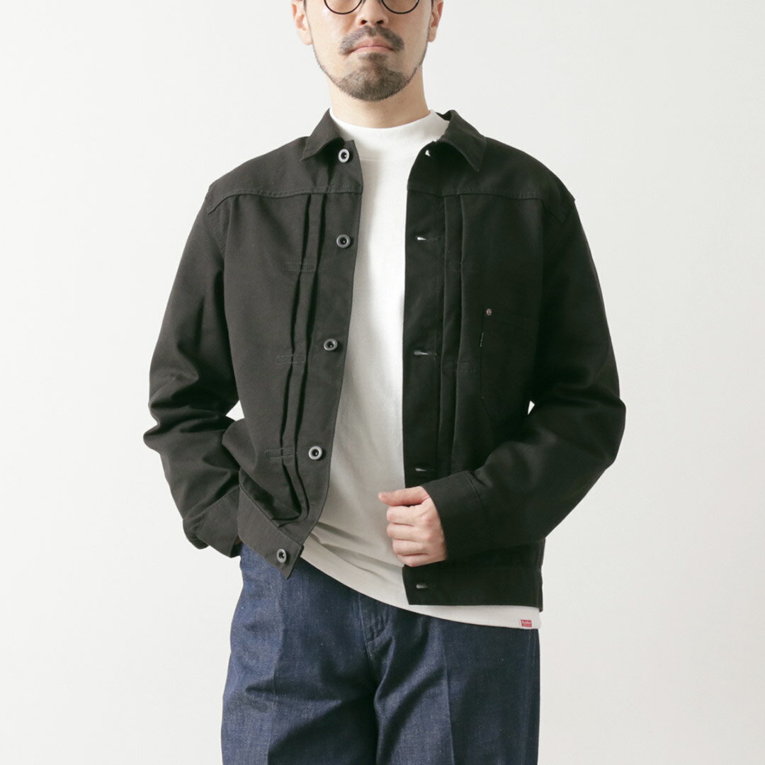 【30％OFF】FOB FACTORY（FOBファクトリー） F2445 コットン ダック ジャケット / メンズ アウター ワーク Gジャン 綿100 日本製 COTTON DUCK JKT【セール】