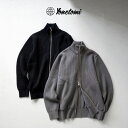 YONETOMI NEW BASIC(ヨネトミニューベーシック) エクストラファイン ウールリブ ニット ブルゾン / アウター ドライバーズニット メンズ 日...