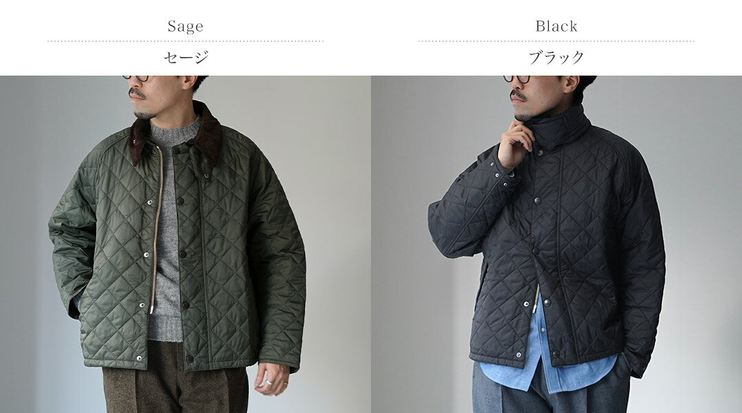 BARBOUR（バブアー） オーバーサイズ トランスポート キルテッドジャケット / メンズ ジャケット キルティング 中綿 ノンオイル barbour padded transport jacket