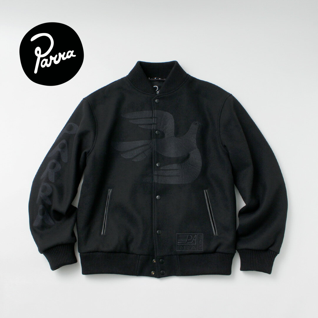 【10％OFFクーポン対象】BY PARRA（バイパラ） ノットムービークオリティ バーシティージャケット / ア..