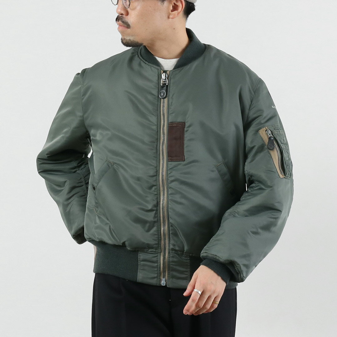 楽天市場】バズリクソンズ MA－1（カラーグリーン）（メンズ