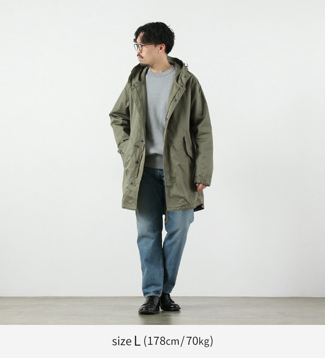 【10％OFFクーポン対象】FOB FACTORY（FOBファクトリー） F2402 M-51 パーカー シェル / メンズ モッズコート 日本製 フード M-51 SHELL PARKA