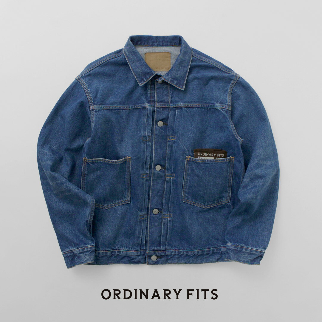 【20％OFF】ORDINARY FITS（オーディナリーフィッツ） 2ndタイプ デニムジャケット ユーズド 2024年モデル / メンズ アウター 上着 Gジャン セカンド 綿100 日本製【セール】