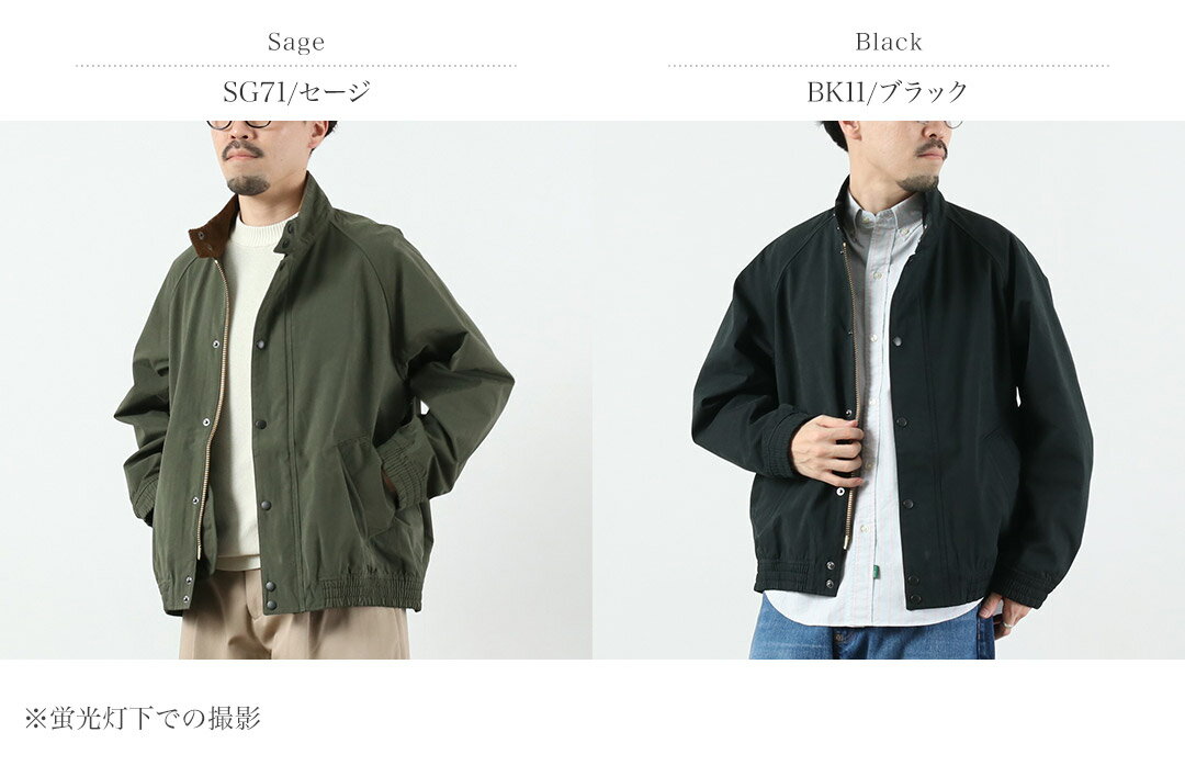 BARBOUR ピーチドブルゾン トランスポート ジャケット / メンズ ノンワックス ピーチスキン（2枚目）