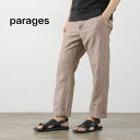 【10%OFFクーポン対象】PARAGES(パハージ) ヨガ パンツ リネンコットン / メンズ イージーパンツ ストライプ YOGA PANTS L/C