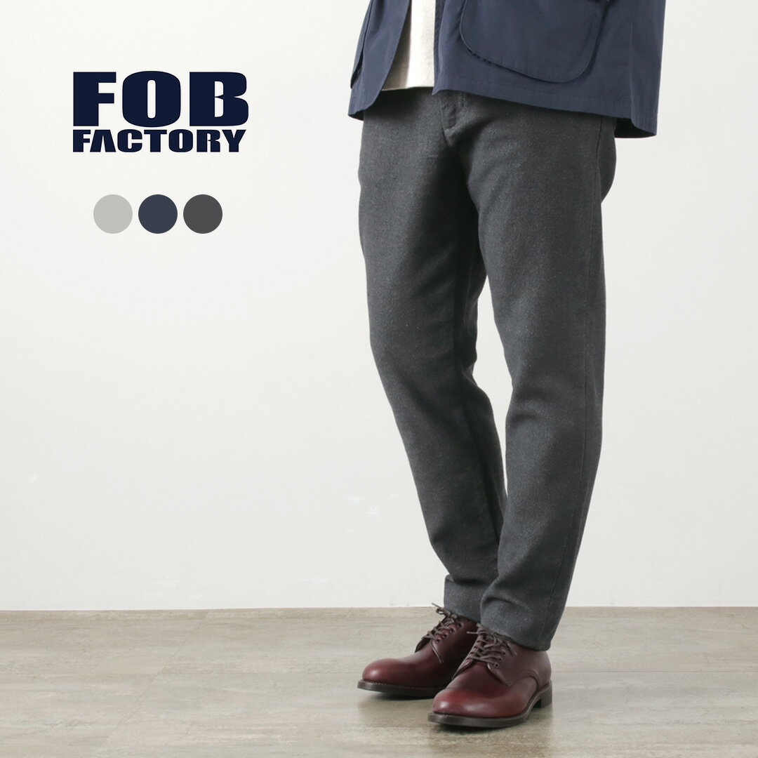 FOB FACTORYiFOBt@Ng[j F0527 bNX gEU[ / Y {gX  Rbg Lk e[p[h XbNX { RELAX TROUSERS