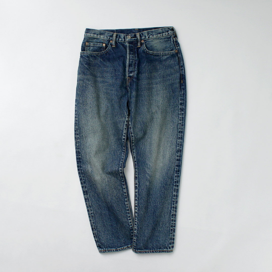 【10％OFFクーポン対象】SANCA（サンカ） 15.5オンス デニムテーパード ユーズド 5Pパンツ / セルヴィッチ ジーンズ メンズ 日本製 岡山 メンズ 15.5OZ DENIM 5P TAPERED FIT USED - Image 2