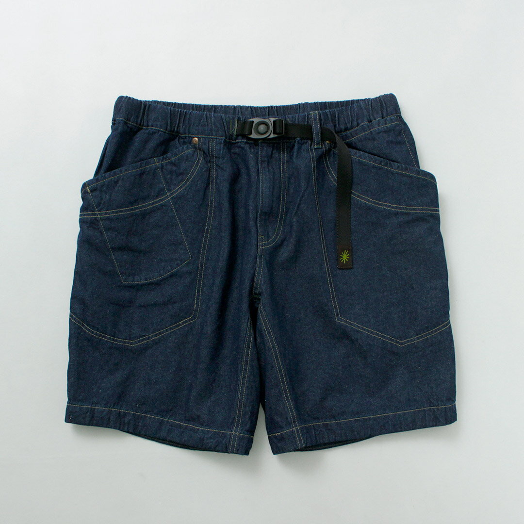 GOHEMP（ゴーヘンプ） トラベラーイージーショーツ / ショートパンツ ハーフパンツ イージーパンツ デニム 吸湿 速乾 総ゴム ウエストゴム メンズ Travelor Easy Shorts