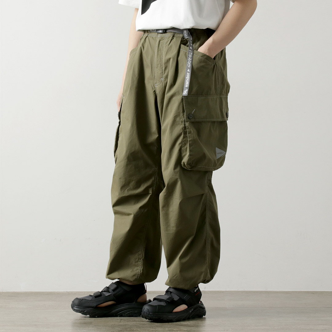 楽天市場】グラミチ ワイド パンツ（カラーカーキグリーン）（メンズ