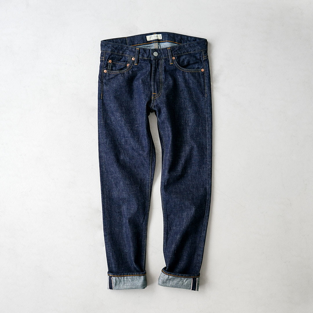 Blue refabric（ブルーリファブリック） プレップ 13oz セルヴィッジジーンズ 日本製 / スリム テーパード 岡山 児島 メンズ - Image 2
