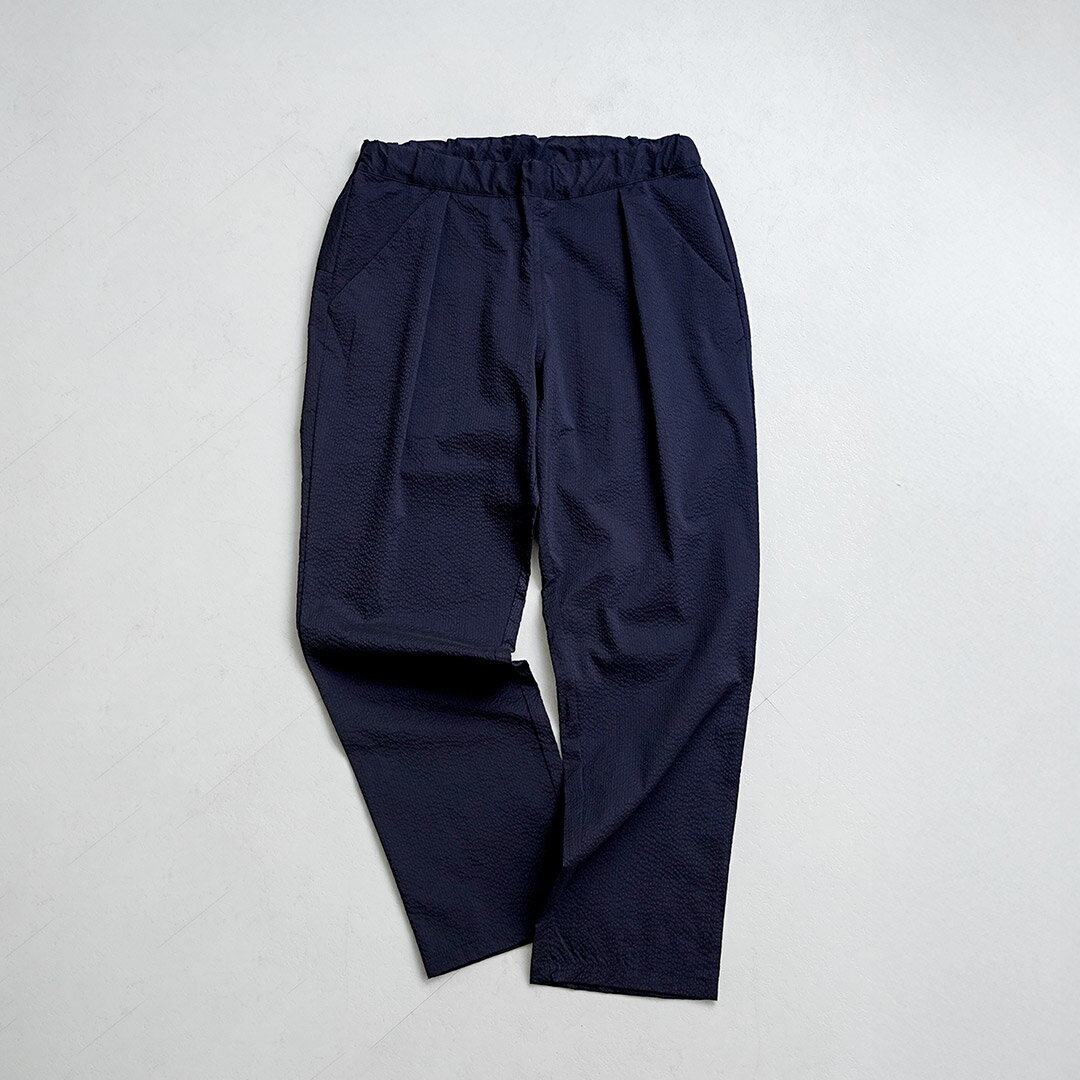 【10％OFFクーポン対象】RE MADE IN TOKYO JAPAN（アールイー） クールマックス シアサッカー アンクルパンツ / 9分丈 / ウエストゴム 総ゴム メンズ / クールビズ パンツ / イージーパンツ / 日本製 / 6718A-BT - Image 3