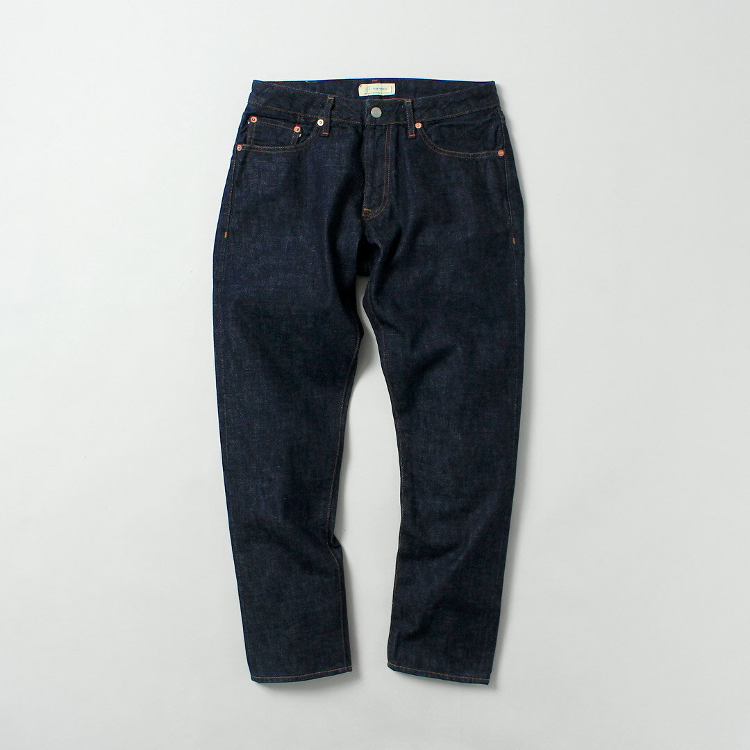 Blue refabric 13oz セミワイドテーパード 5Pジーンズ 日本製 / メンズ デニム ジーパン（2枚目）